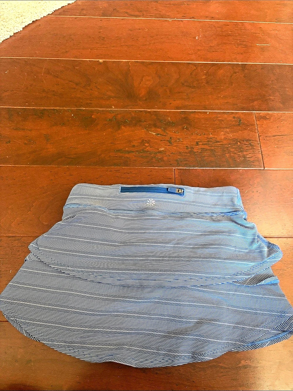 Athleta Girl Girls Striped Skirt in Blue & White Size Small Like New
